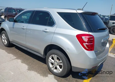 2017 Chevrolet Equinox Ls из США, поврежденный, VIN 2GNALBEK7H1525954